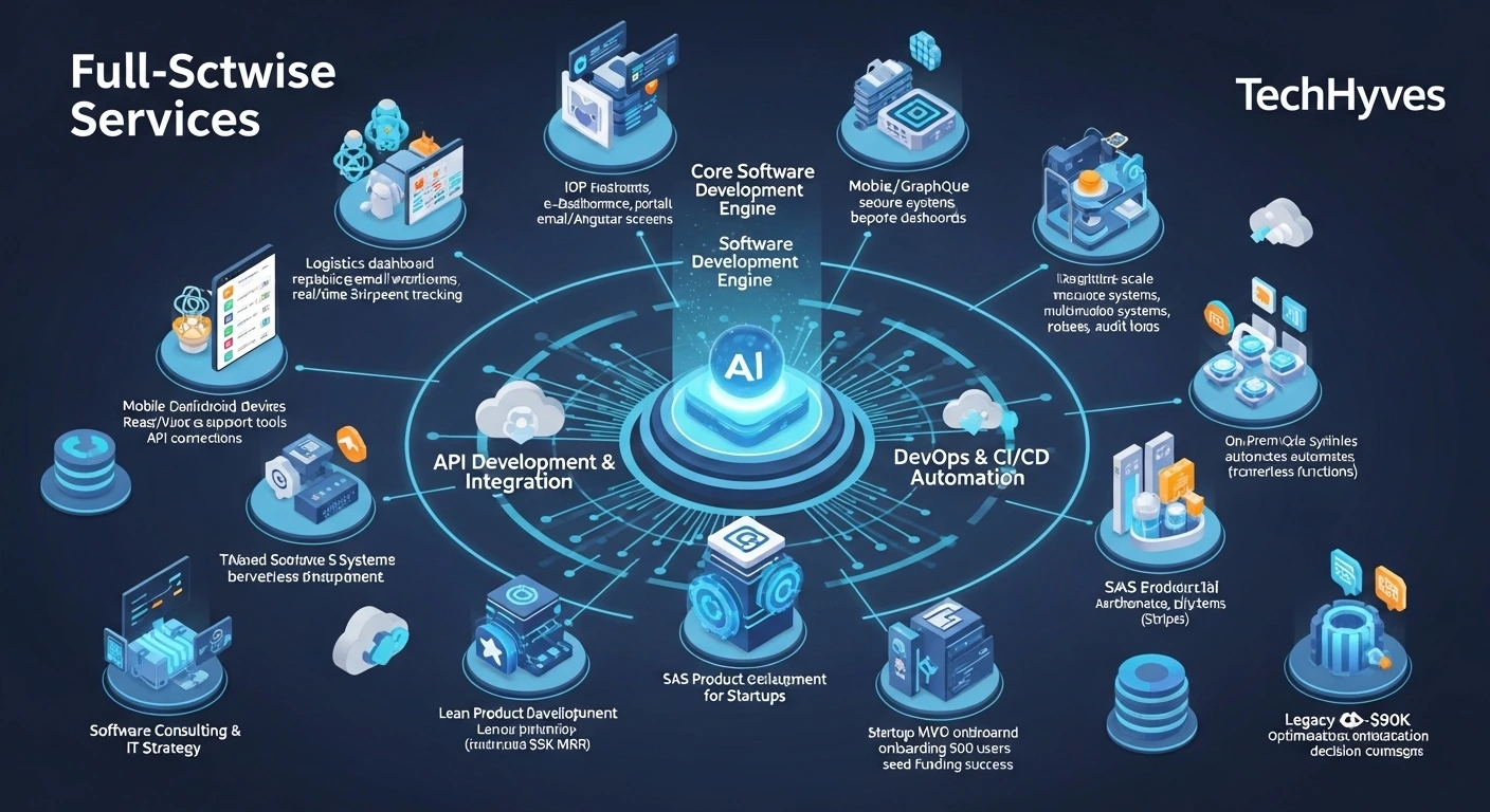 Our Core Software Development Services techhyves 